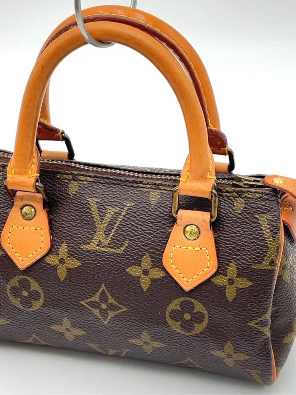Louis Vuitton Brown Monogram Vintage Mini Speedy Top-Handle Bag - Picture 3 of 11